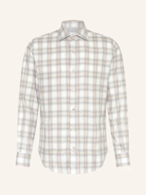 Eleventy Koszula Flanelowa Slim Fit grau