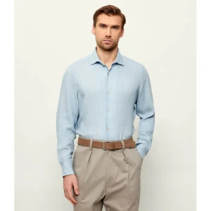 Eleventy Koszula | Regular Fit | z dodatkiem lnu