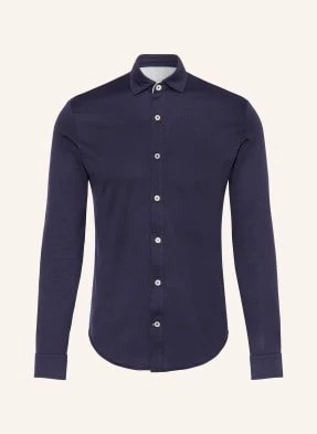 Eleventy Koszula Z Dżerseju Slim Fit blau