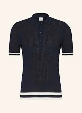 Eleventy Koszulka Polo Z Dzianiny blau