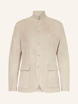 Eleventy Kurtka Skórzana gruen