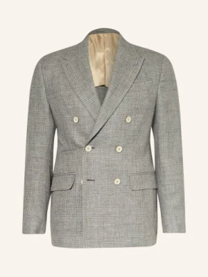 Eleventy Marynarka Extra Slim Fit Z Lnem gruen