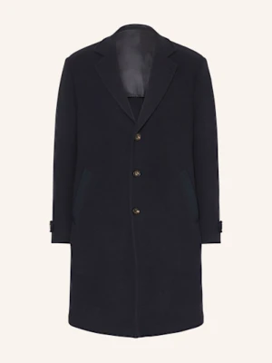 Eleventy Płaszcz Wełniany blau
