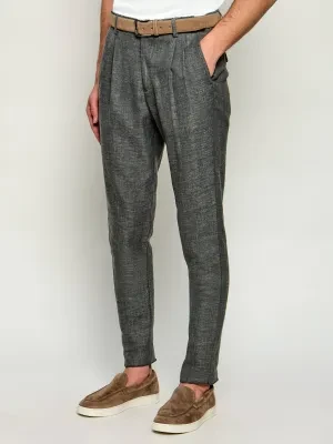 Eleventy Spodnie | Slim Fit | z dodatkiem jedwabiu i wełny