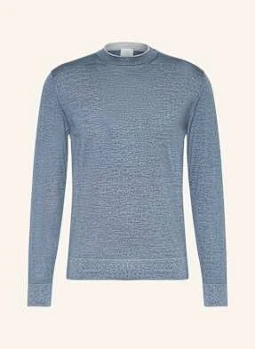 Eleventy Sweter Z Dodatkiem Jedwabiu blau