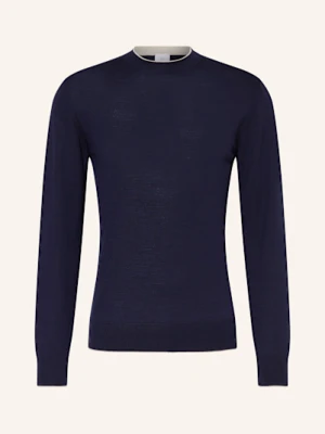 Eleventy Sweter Z Dodatkiem Jedwabiu blau