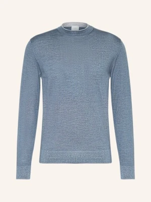 Eleventy Sweter Z Dodatkiem Jedwabiu blau