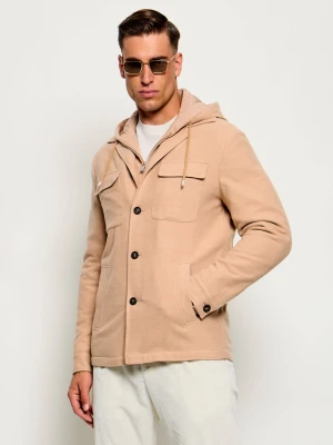 Eleventy Wełniana kurtka 2w1 | Regular Fit camel