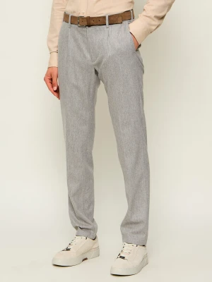Eleventy Wełniane spodnie chino | Straight fit | z dodatkiem kaszmiru