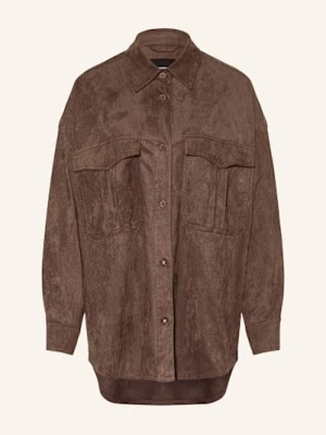 Elias Rumelis Koszula Ermelina Z Imitacji Skóry braun