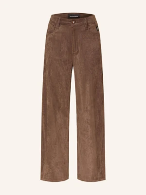 Elias Rumelis Spodnie Marlena Noralie Z Imitacji Skóry braun