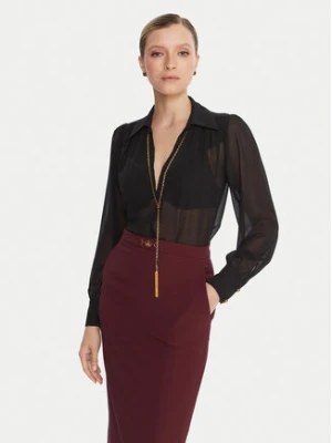 Elisabetta Franchi Bluzka CA-133-57E2-V400 Czarny Regular Fit