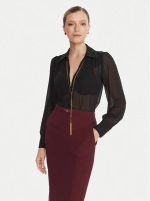 Elisabetta Franchi Bluzka CA-133-57E2-V400 Czarny Regular Fit