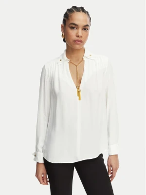 Elisabetta Franchi Bluzka CA-159-62E2-V400 Biały Regular Fit