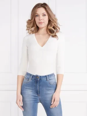 Elisabetta Franchi Bluzka | Slim Fit | z dodatkiem jedwabiu