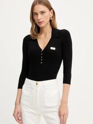 Elisabetta Franchi bluzka z dodatkiem jedwabiu