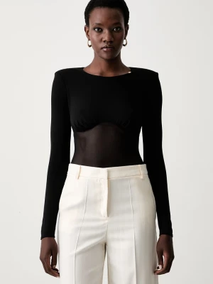 Elisabetta Franchi body damskie czarny