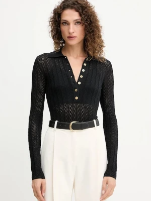 Elisabetta Franchi body damskie kolor czarny BK66T51E3