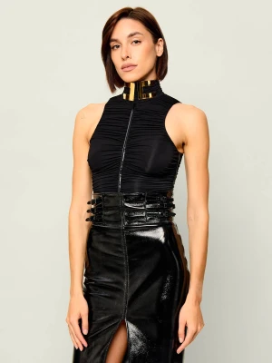 Elisabetta Franchi Body | Slim Fit czarny
