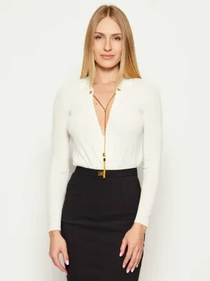 Elisabetta Franchi Body | Slim Fit | z dodatkiem jedwabiu