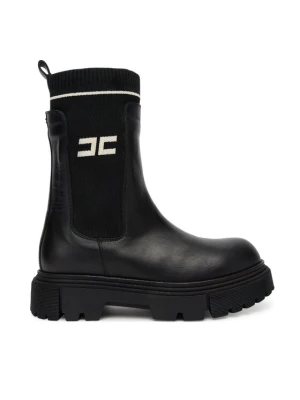 Elisabetta Franchi Botki Chelsea F4A5-E0424-1316930 Czarny