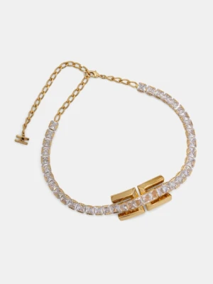 Elisabetta Franchi Choker damski metalowy