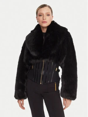Elisabetta Franchi Futro GB-05A-57E2-V980 Czarny Regular Fit