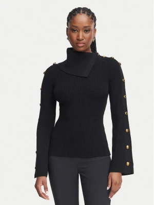 Elisabetta Franchi Golf MK-03S-66E2-V420 Czarny Slim Fit