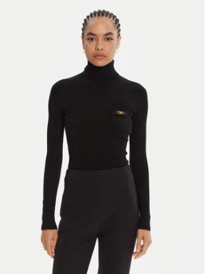 Elisabetta Franchi Golf MK-11B-56E2-V290 Czarny Slim Fit