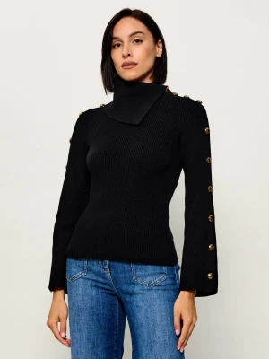 Elisabetta Franchi Golf | Slim Fit czarny