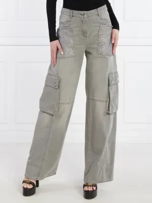 Elisabetta Franchi Jeansy cargo | Oversize fit