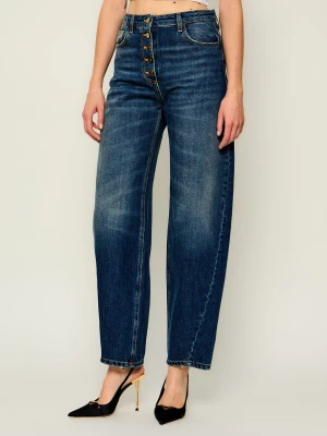 Elisabetta Franchi Jeansy | carrot fit granatowy