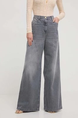 Elisabetta Franchi jeansy damskie kolor szary PJ59D41E2