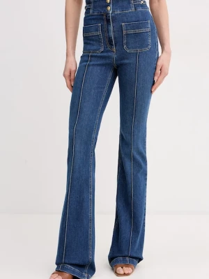 Elisabetta Franchi jeansy flare damskie