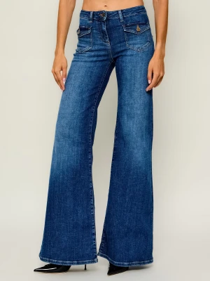 Elisabetta Franchi Jeansy | flare fit granatowy
