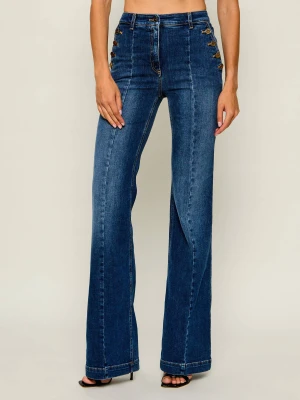 Elisabetta Franchi Jeansy | flare fit niebieski