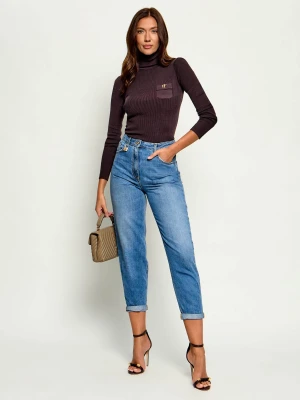 Elisabetta Franchi Jeansy | Mom Fit niebieski