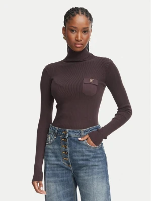 Elisabetta Franchi Jeansy PJ-10D-66E2-V420 Granatowy Balloon Fit