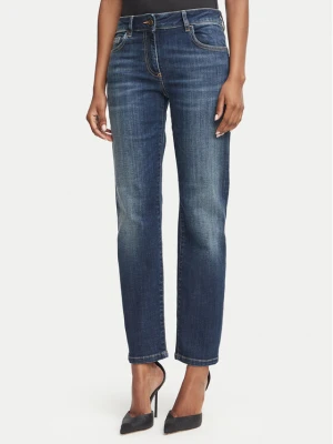 Elisabetta Franchi Jeansy PJ-25N-66E2-V340 Granatowy Straight Leg