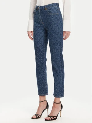 Elisabetta Franchi Jeansy PJ-95N-51E2-V400 Granatowy Regular Fit