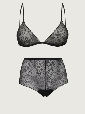 Elisabetta Franchi Koronkowy komplet bielizny | z dodatkiem jedwabiu