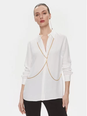 Elisabetta Franchi Koszula CA-022-41E2-V380 Biały Regular Fit