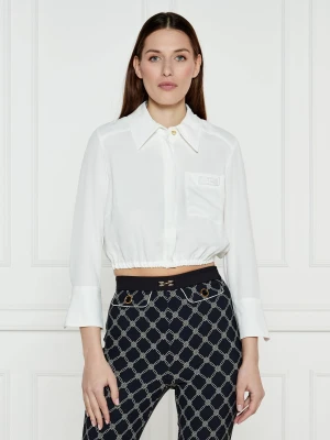 Elisabetta Franchi Koszula | Cropped Fit biały