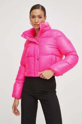 Elisabetta Franchi kurtka damska kolor różowy zimowa