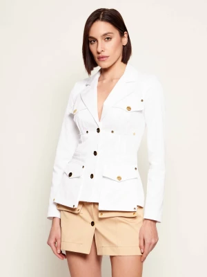 Elisabetta Franchi Kurtka jeansowa | Slim Fit