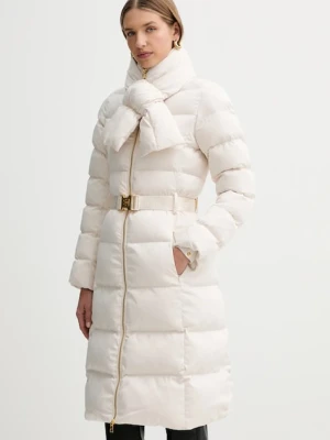 Elisabetta Franchi kurtka kolor beżowy zimowa PI84D56E2