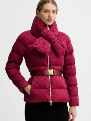 Elisabetta Franchi kurtka kolor bordowy zimowa PI83D56E2