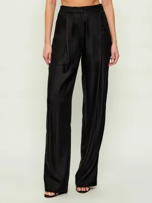 Elisabetta Franchi Lniane spodnie | Regular Fit