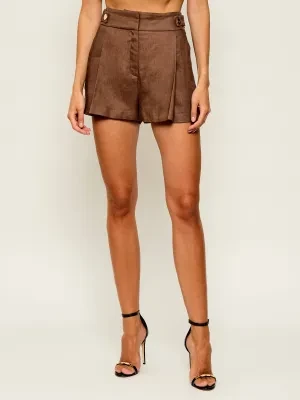 Elisabetta Franchi Lniane szorty | Regular Fit