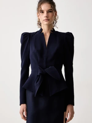 Elisabetta Franchi marynarka damska granatowy
